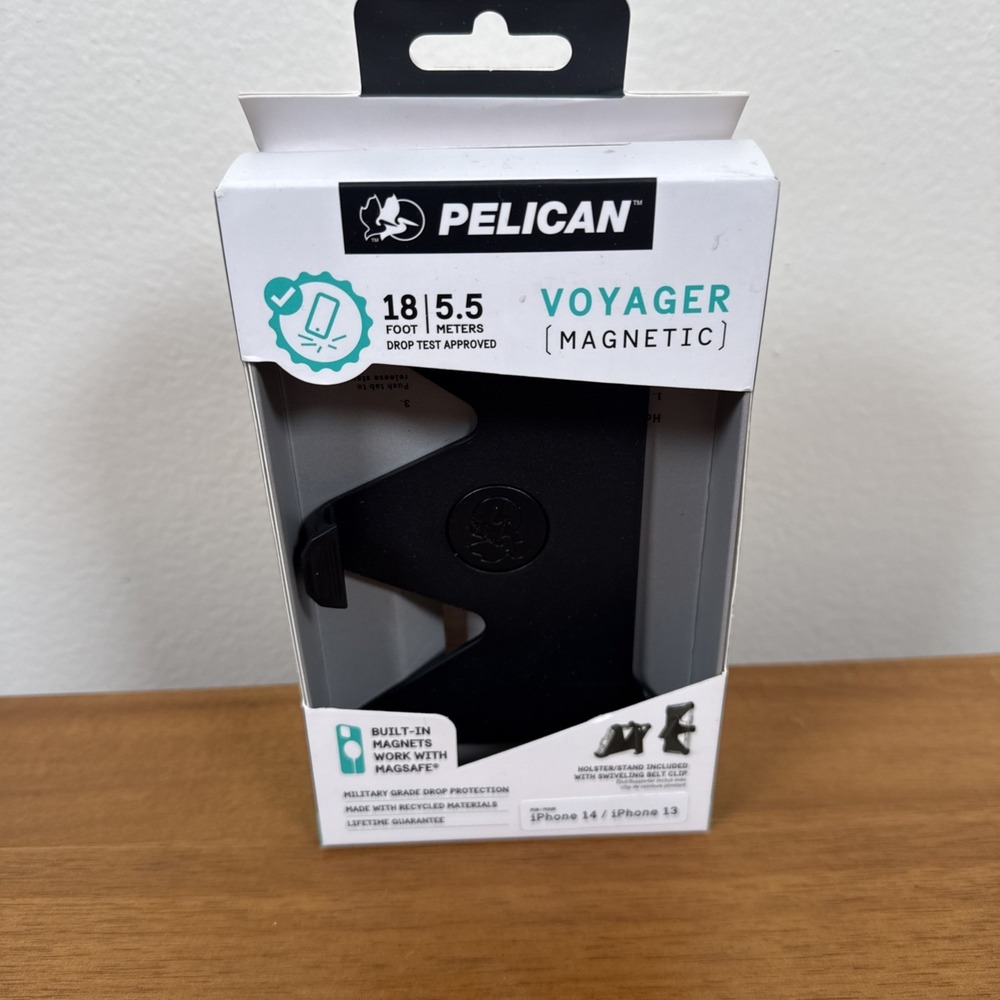 Pelican Voyager Magnetic Case For Magsafe for iPhone 14/13 BLACK